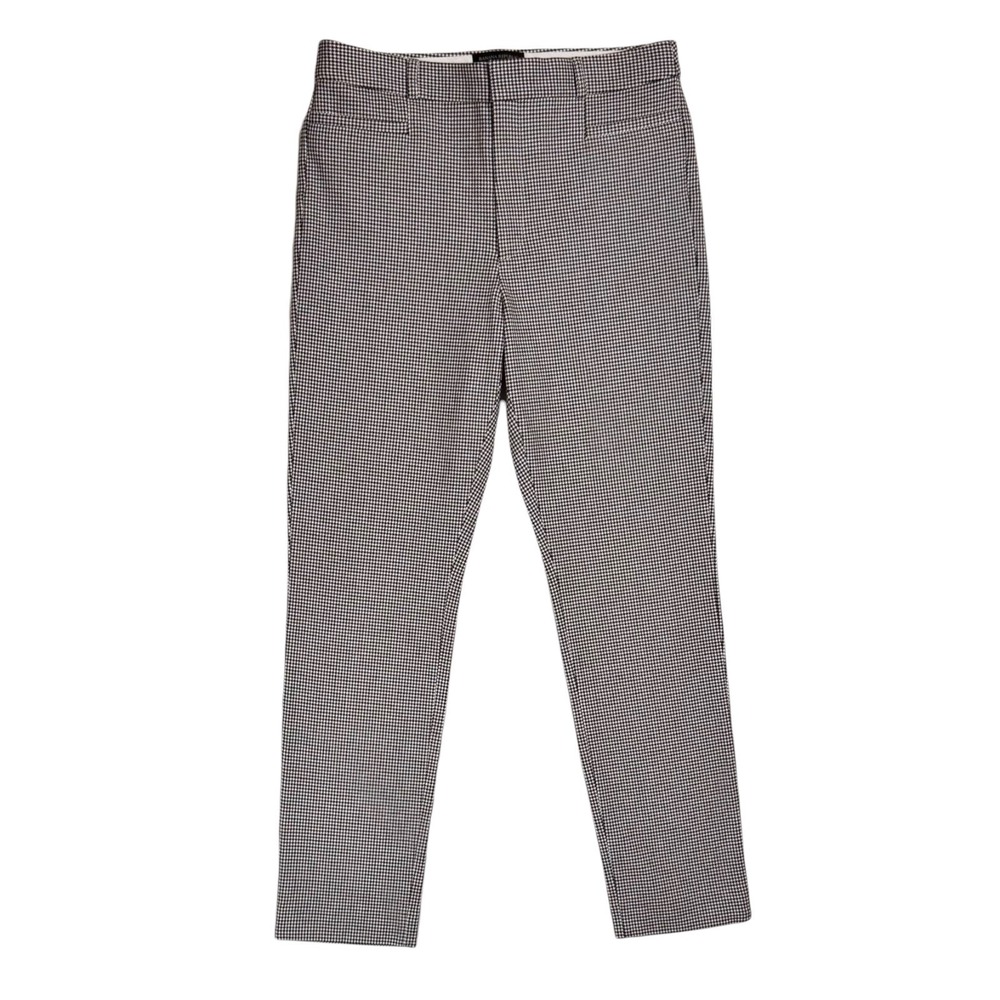 Banana Republic High Rise Sloan Pants Size 10 Slim Houndstooth Bi Stretch Career